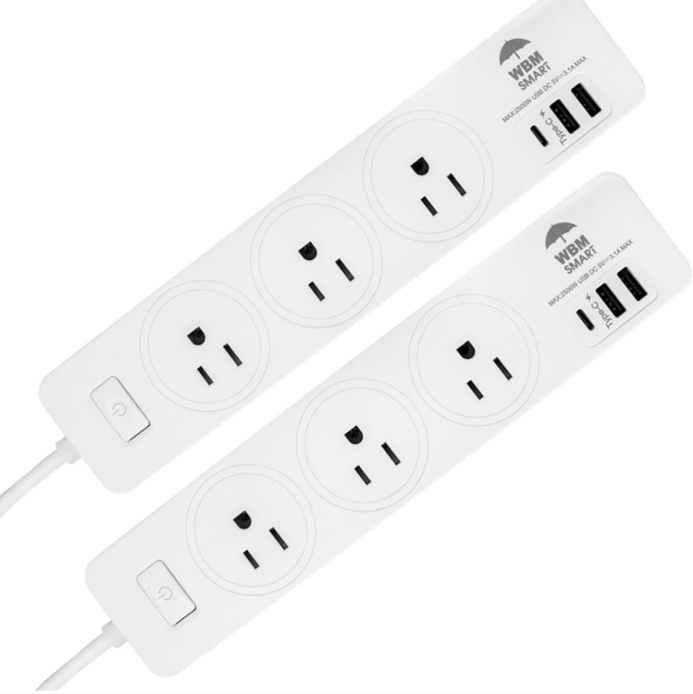 2 Power Strip 5.9 ft 10 A - Extention Cord
